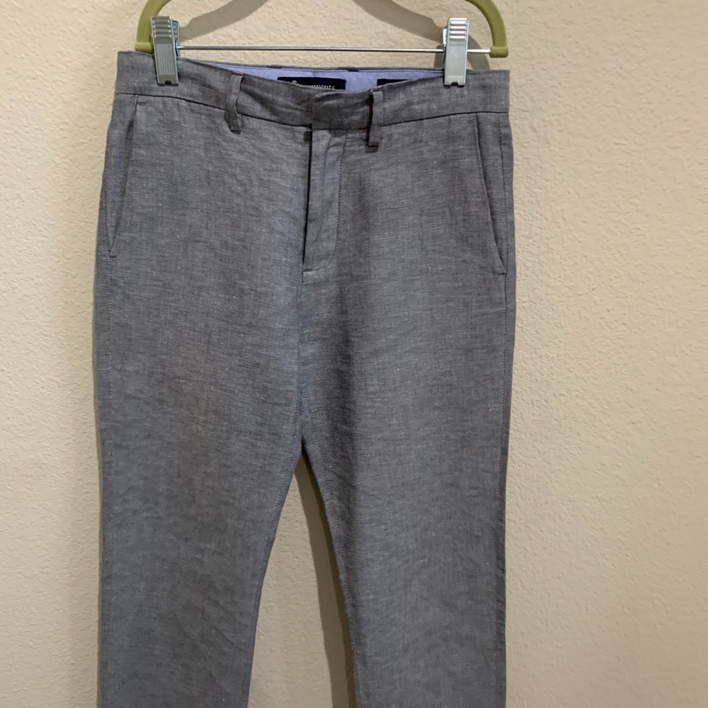 Grey Linen pants from Jcrew